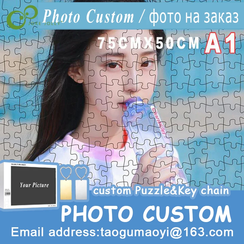 Photo Custom Wooden Personalized Jigsaw Puzzle Picture Diy Toys For