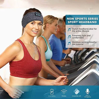 

Wireless Bluetooth Headphone Headband Sports Yoga Fitness Running Hiking Stereo Earphone Sleep Headset Headscarf Music Headband