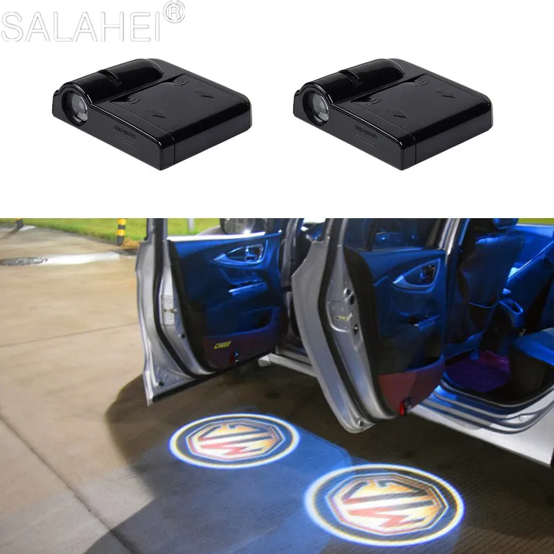 2Pcs Car Door Wireless Led Projector Welcome Emblem Lights Shadow Laser Lamp For MG 6 350 42 550 ZT 7 ZS HS GS 3 TF 5 RX5 ZR GT |