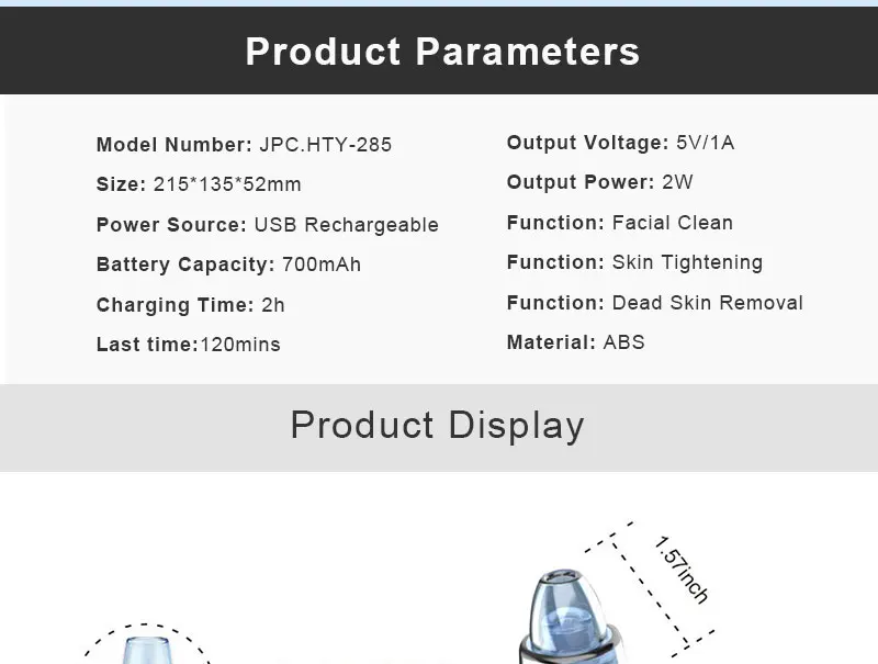 Черная точка вакуумная Usb зарядка черных точек оборудование для красоты ЖК-монитор глубокая чистка Удаление омертвевшей кожи женский аппарат для чистки лица