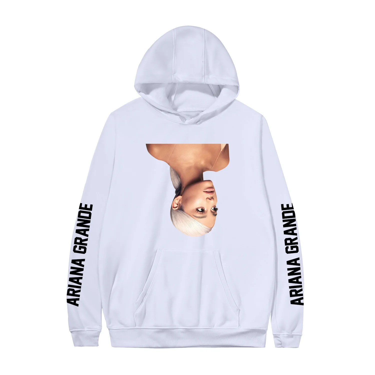Ariana Grande пуловер топы для девочек Толстовка Kawaii с капюшоном женские толстовки в стиле Харадзюку хип-хоп толстовки с принтом Одежда больших размеров