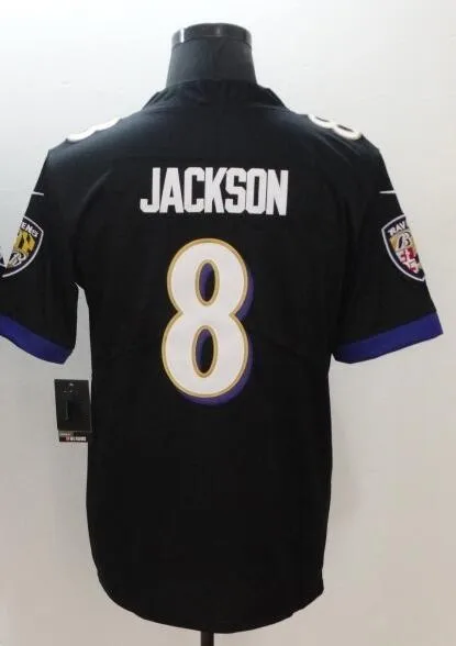 As photo Все сшитые мужские wo мужские новые молодежные Детские th Baltimore Lamar Jackson 8 Джерси - Цвет: As photo