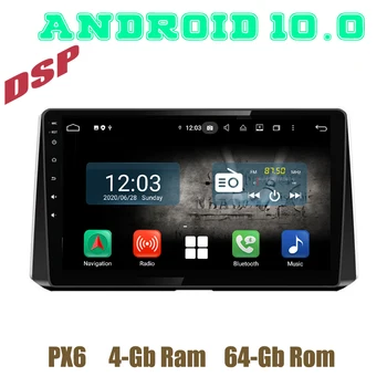 

PX6 10.1" IPS Android 10.0 Car GPS Radio player for Toyota corolla 2019 2020 bluetooth WIFI USB DSP 4+64GB Auto Stereo