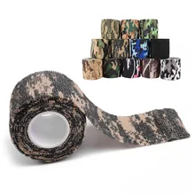 5cm x 4.5m צבא Camo חיצוני ציד ירי עיוור לעטוף הסוואה התגנבות קלטת עמיד למים לעטוף עמיד חם קמפינג camo לעטוף(China)