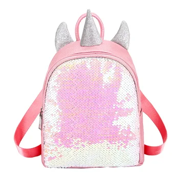 

Gradient Sequins Small Backpack Cartoon Unicorn Women's Bag Student Bag Mochilas Children's Backpack Trend Travel Bag 2019