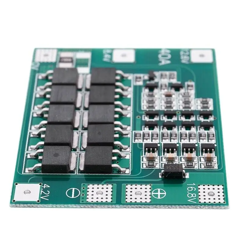 2 шт. 4S 16,8 в 18650 литиевая батарея зарядное устройство Защитная плата PCB BMS 40A модуль