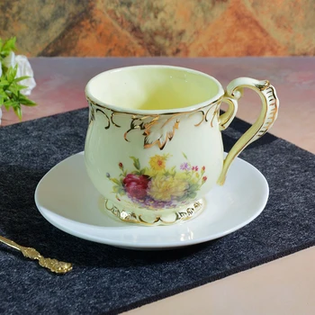 

400ml Luxury European gold-plated wide-mouth ceramic mug,coffee mug Nordic style ceramic cup Drinkware gift