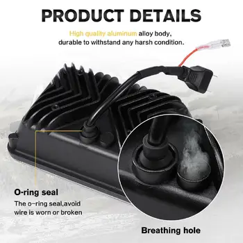 

Waterproof LED Work Light Aluminum alloy Car Replacement For Off Road New
