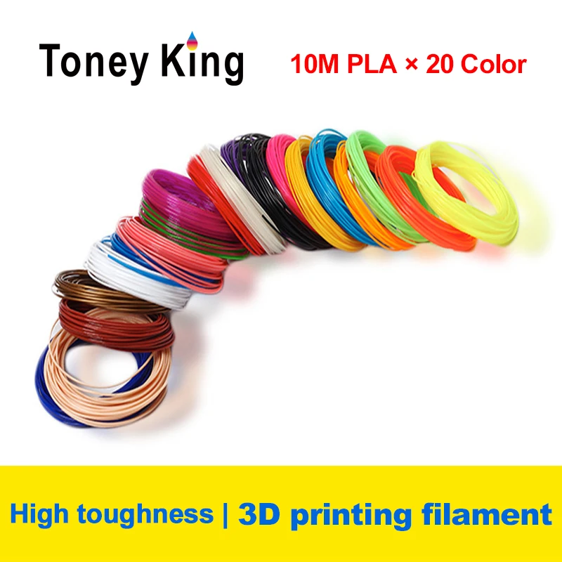 PLA Филамент Toney King для 3D принтера 200 мм 10 м 1 75 м|Детали принтера| |