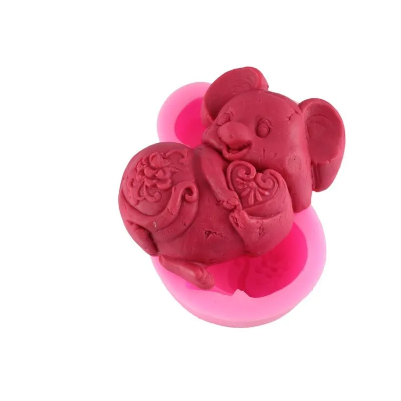 OLOEY 3D силиконовая помадка мышь из зодиака форма для мыла ручной работы Инструменты для выпечки DIY Инструменты для украшения торта шоколадные формы для конфет