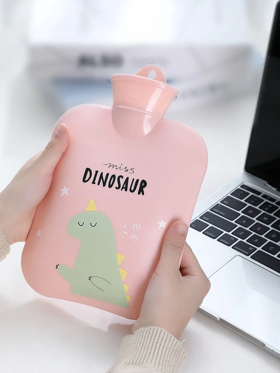 Маленькая сумка для горячей воды многоразовая портативная плюшевая грелка рук