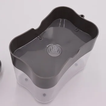 

1 PC Bathroom Organizer Dispenser Plastic Kitchen Sink Storage Box Tray Sponge Soap Dispenser Sponge Set Manual Soap Dispenser