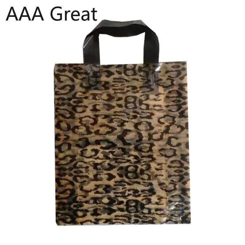 

50Pcs/Lot Plastic Tote Bag Clothing Shopping Bags Gift Cosmetic Bag Supermarket Packaging Handle Food Storage Pouches Candy Nuts