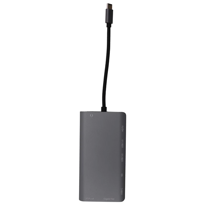 8 в 1 Тип C к HDMI VGA концентратор сетевой карты Расширение Док USB кард-ридер |