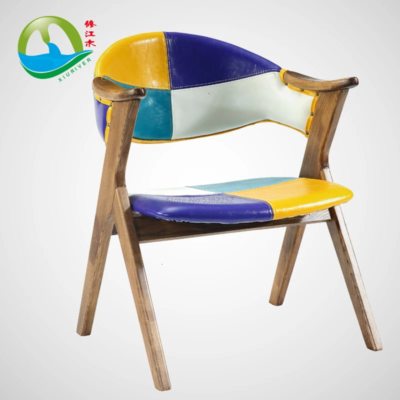 

Skin Chair Solid Wood Handrail Tables And Chairs Group Combine Hotel Restaurant To Fake Something Antique Dining Chair Table