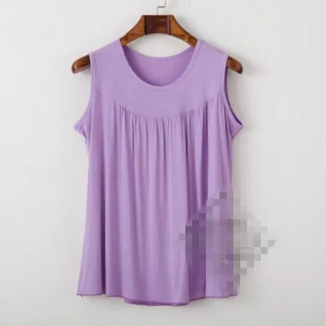 Лаванда Ropa, женские блузки, рубашки,, сексуальная женская летняя одежда размера плюс 8XL, блузки, топы без рукавов, пляжная одежда, хлопковые блузы, рубашки J684 - Цвет: Лаванда