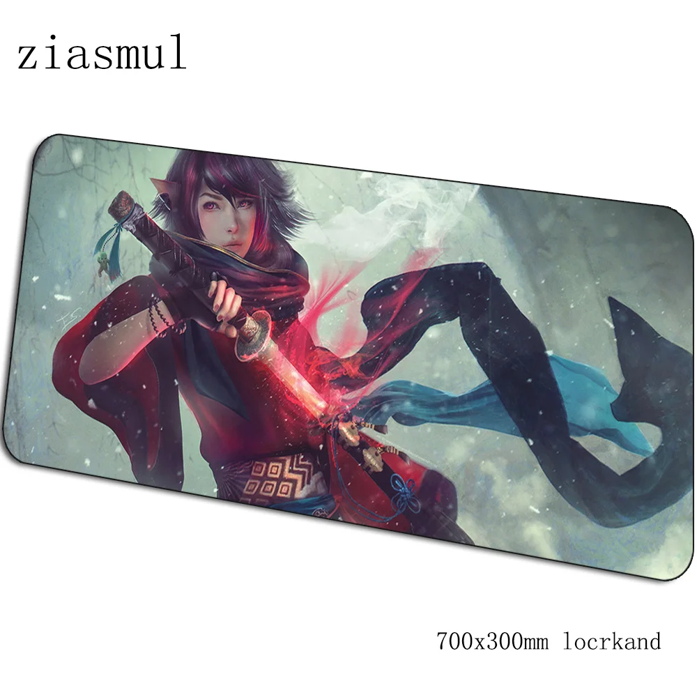 Final fantasy xiv коврик для мыши, толстый компьютерный коврик, 700x300x3 мм, игровой коврик для мыши, большой, аниме, падмаус, клавиатура, игры, ПК, геймер, стол - Цвет: pattern 4