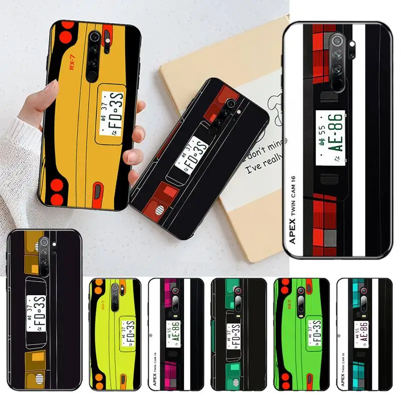 Автомобильный задний фонарь PENGHUWAN Initial D из ТПУ черный чехол для Redmi Note 8 8A 8T 7 6 6A 5 5A 4