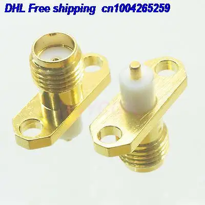 EMS/DHL 200 шт. SMA типа «мама» с 2 отверстиями фланец PTFE паяльник палуба крепление прямые F разъем 22ds