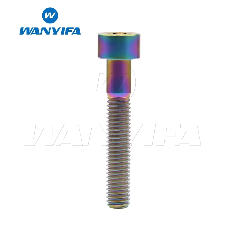 M6x30mm Rainbow Титановый "Wanyifa" Ti Болт M6 x 20 25 30 35 мм для наушников - Цвет: M6x30mm Rainbow