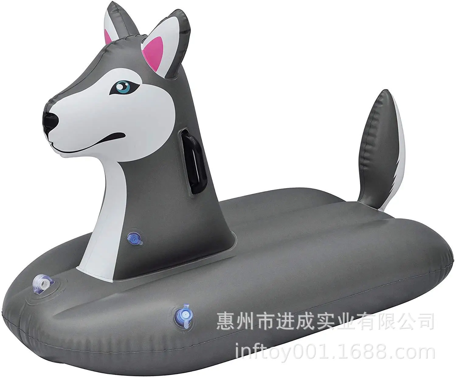 

Inflatable Skiing Toy Thick Ultra-stretch Cold-resistant PVC Simulated Animal Dog Skiing Floating Row Water Floating Bed Recline