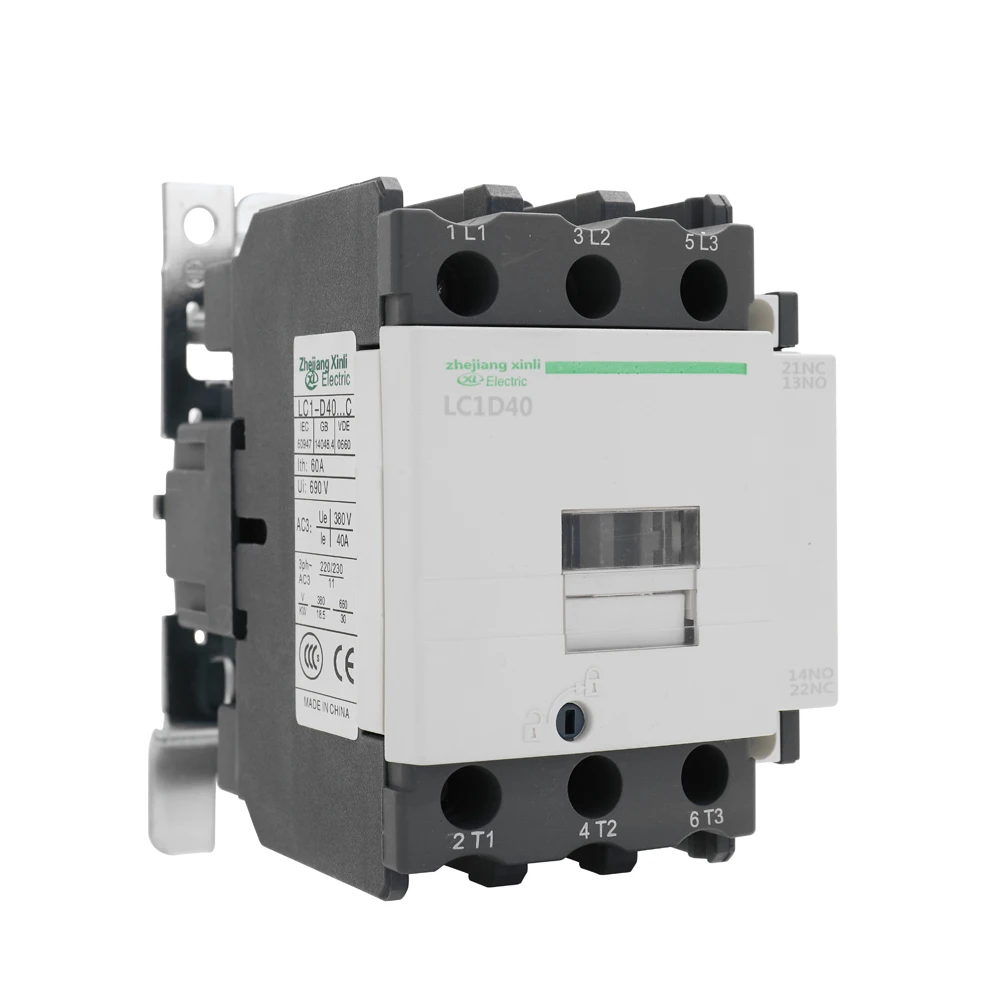 Разъем переменного тока Электрический 220V 50/60Hz полюса катушки AC Контактор в соответствии с стандартом LC1-D Высокая чувствительность сильная проводимость