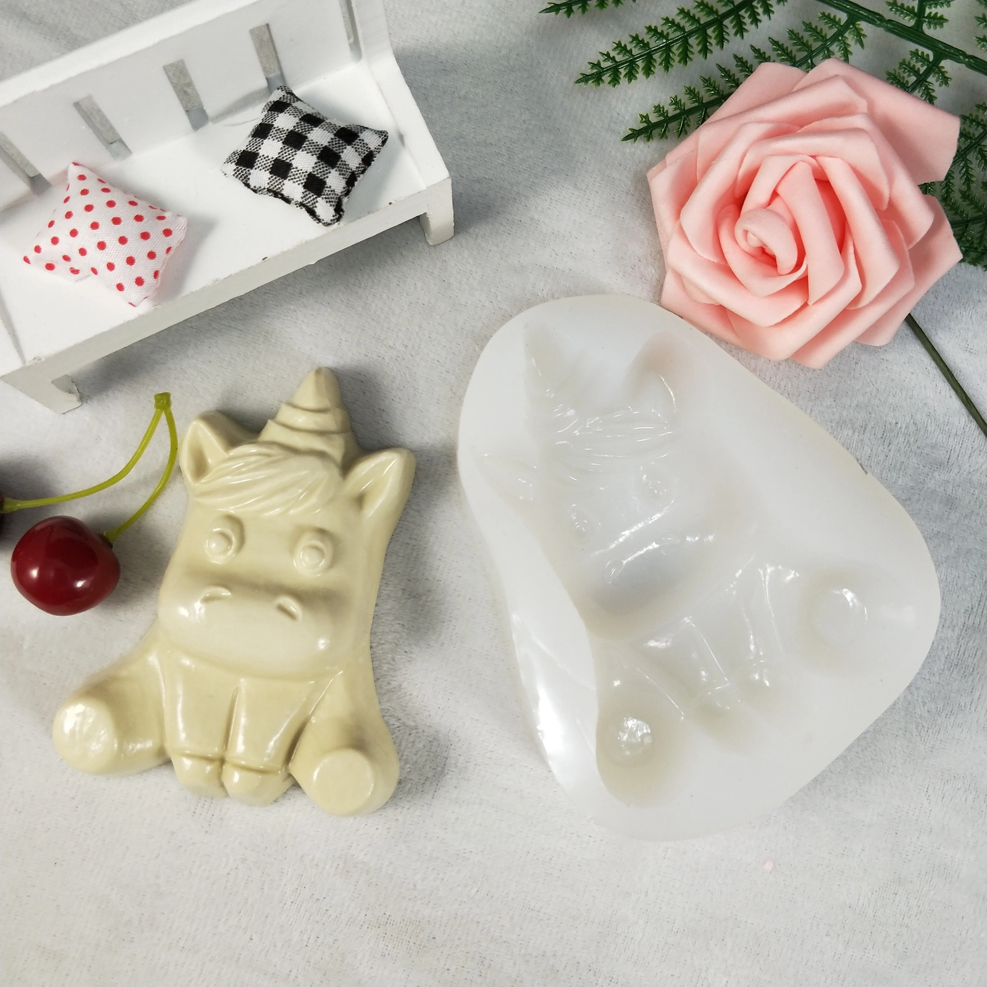 formbar 3D-Silikon-Form Kuchen Fondant Rose Backen Dekoration