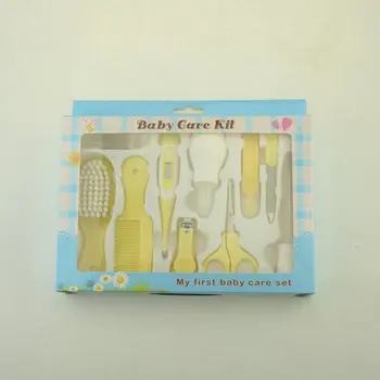 

Portable Baby Care Kit Newborn Baby Nail Hair Health Care Combs Brush Body Thermometer Grooming Set Safety Cleaning Care