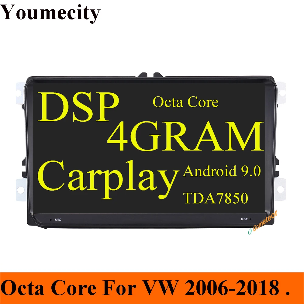 Восемь ядер/Android 9 0 автомобильный мультимедийный плеер DVD Gps для VW Tiguan Touran Jetta Sharan