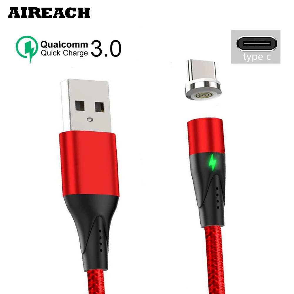 AIREACH кабель usb type-C для xiaomi redmi k20 pro USB C кабель для мобильного телефона Быстрая зарядка кабель type-C для устройств usb type-C