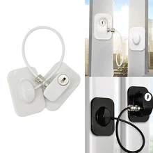 

NEW2022 1 Key Window Lock Baby Safety Easy Install Cabinet Refrigerator Door Non Drilling Freezer Restrictor Self Adhesive Home