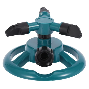 

360° 3 Nozzle Circle Rotating Automatic Watering Sprinkler Irrigation System for Grass Lawn Garden US/EU