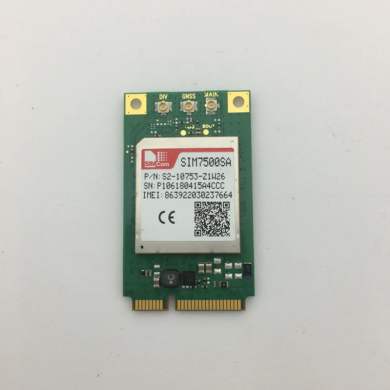 Оригинапосылка модуль SIMCOM SIM7500SA Minipcie SIM7500 series LTE Cat-1 4G LTE-FDD B1/B3/B5/B7/B8/B28 в наличии |