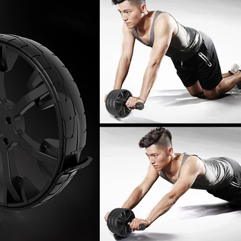 

Abdominal Roller Home Office Gym Fitness Workout Equipment Exercise Roller Wheel with Knee Pad