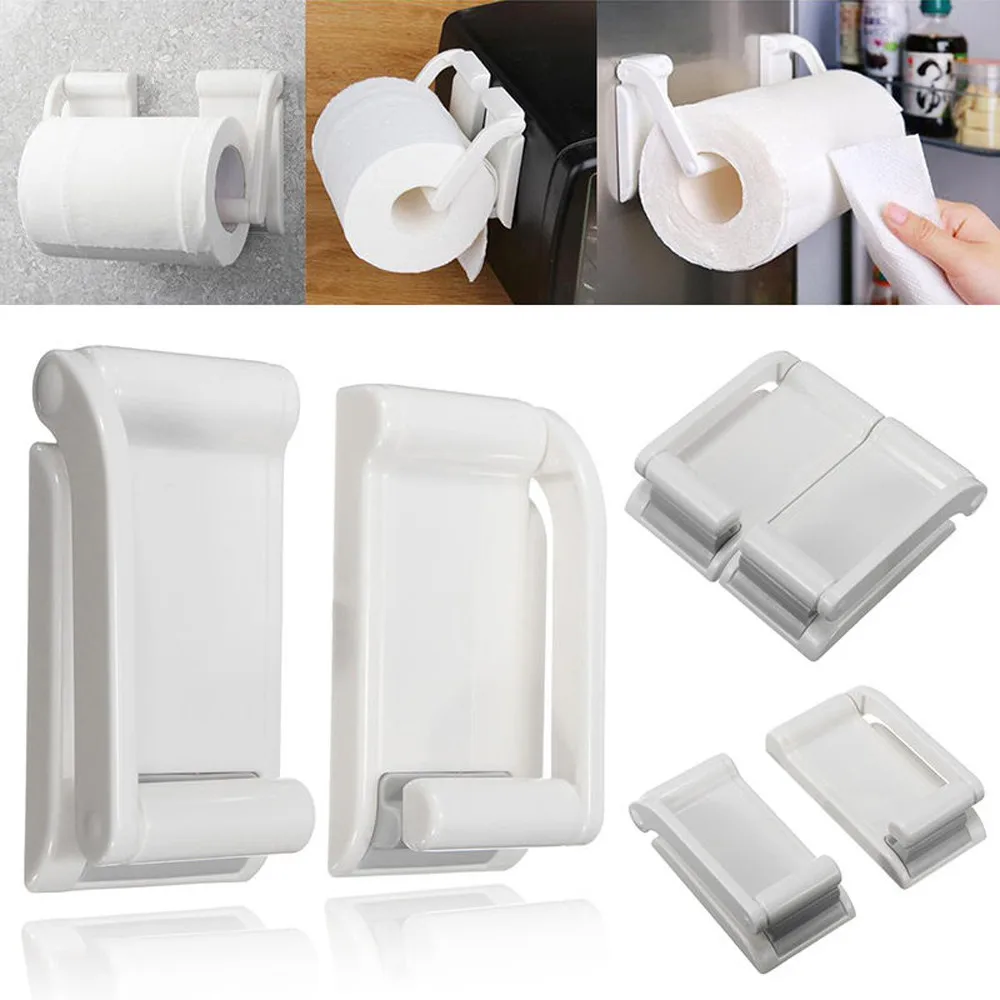 Бумажный держатель для полотенец магнитное бумажное полотенце держатель для ванной кухонный ролик держатель может быть прикреплен к холодильнику L916