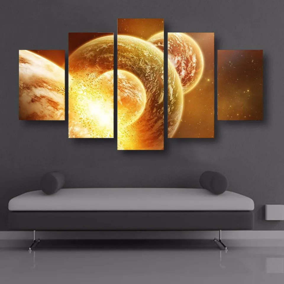 ArtSailing HD Printed Cosmos Galaxy Space Painting on Canvas Room Decoration Print Poster Picture | Дом и сад