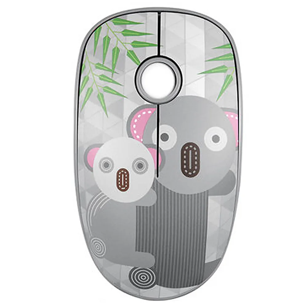 Koala 2,4G мультяшный ноутбук, бесшумная Портативная оптическая Портативная USB беспроводная мышь с приемником, тонкая игровая Бесшумная эргономичная мышь - Цвет: Koala