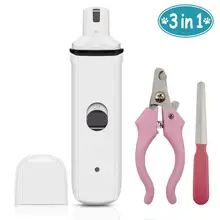 Электрический инструмент для ухода за ногтями для домашних животных с кусачками уход за когтями триммер для собак Маленький Средний Домашние животные Ультра тихий Pai