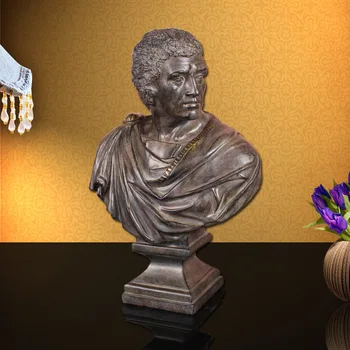 

Creative Roman Character Head Sculpture Decor Living Room Office Caracalla Statue Art Crafts estatuas decorativas para casa