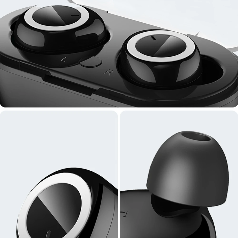HANGRUI Bluetooth 5,0 Беспроводная Спортивная гарнитура TWS мини наушники в ухо 8D стерео двойные наушники зарядное устройство коробка с микрофоном Мобильная мощность