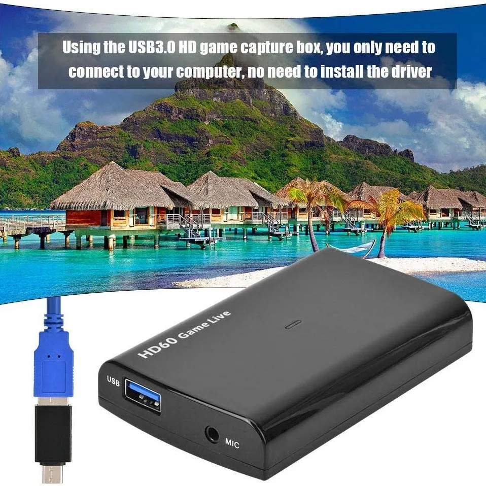 Карта видеозахвата HD60 для игр в реальном времени 1080P Full HD адаптер захвата USB 3 0