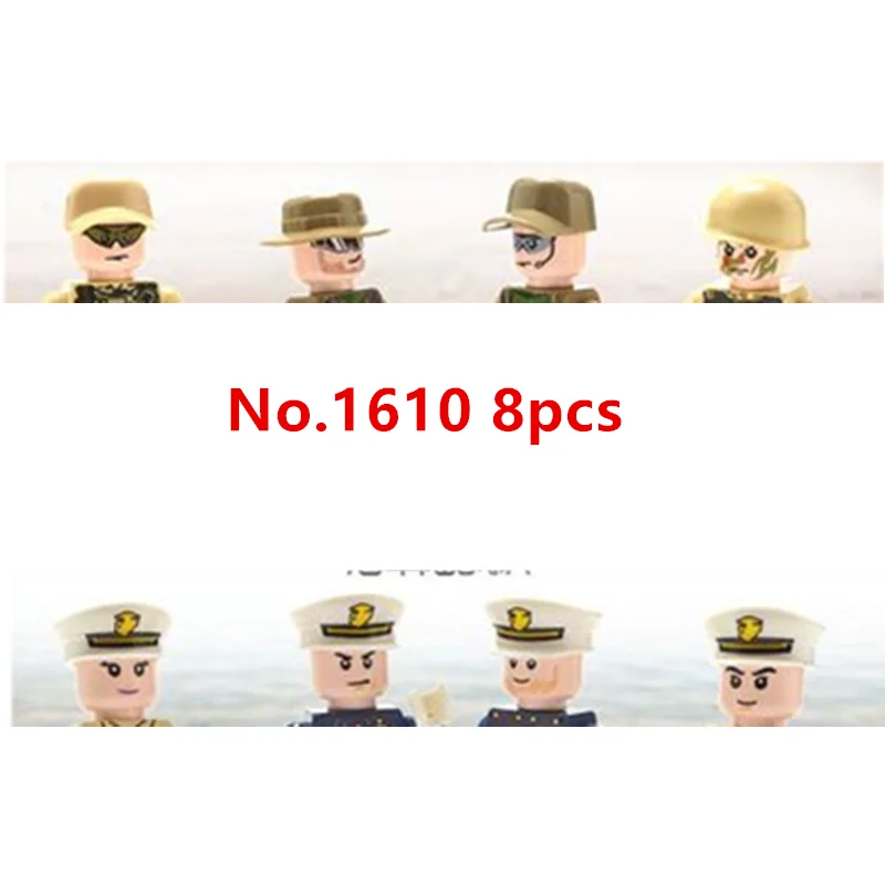 Action Mini Figures DIY Accembling Building Block Figures SWAT Soldiers With weapons Kids Gift Toys