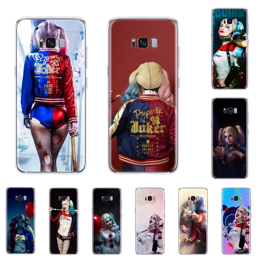 Harley Quinn отряд самоубийц черный мягкий чехол для телефона Samsung S5 S6 S7 S8 S9 S10 e S20 Ultra edge