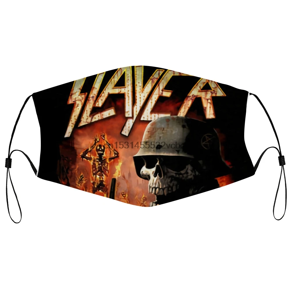 Пылезащитная маска с фильтром Slayer-постер v4 черная мусорная для лица из тяжелого