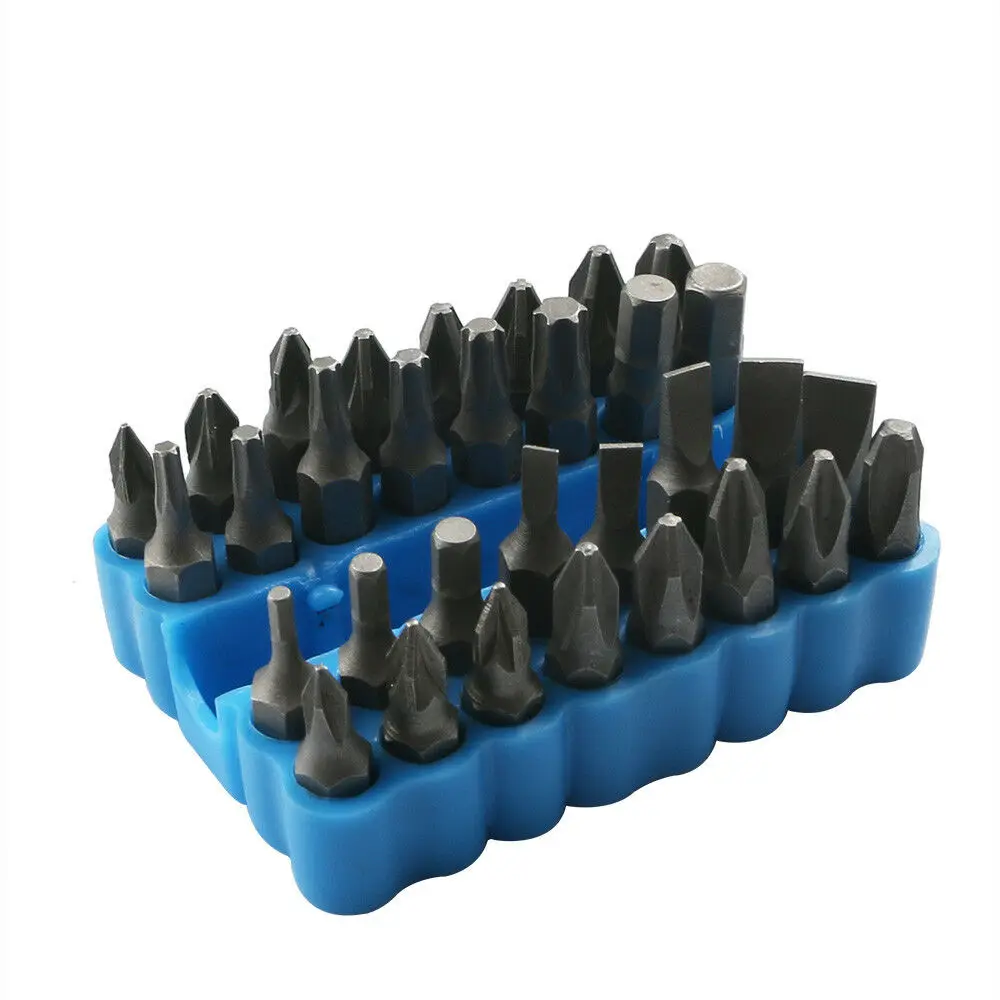 33 шт. набор защитных бит, защита от вскрытия, гаечный ключ Torx, отвертка, шестигранный держатель, стержень 60 мм, магнитный держатель для электрической отвертки