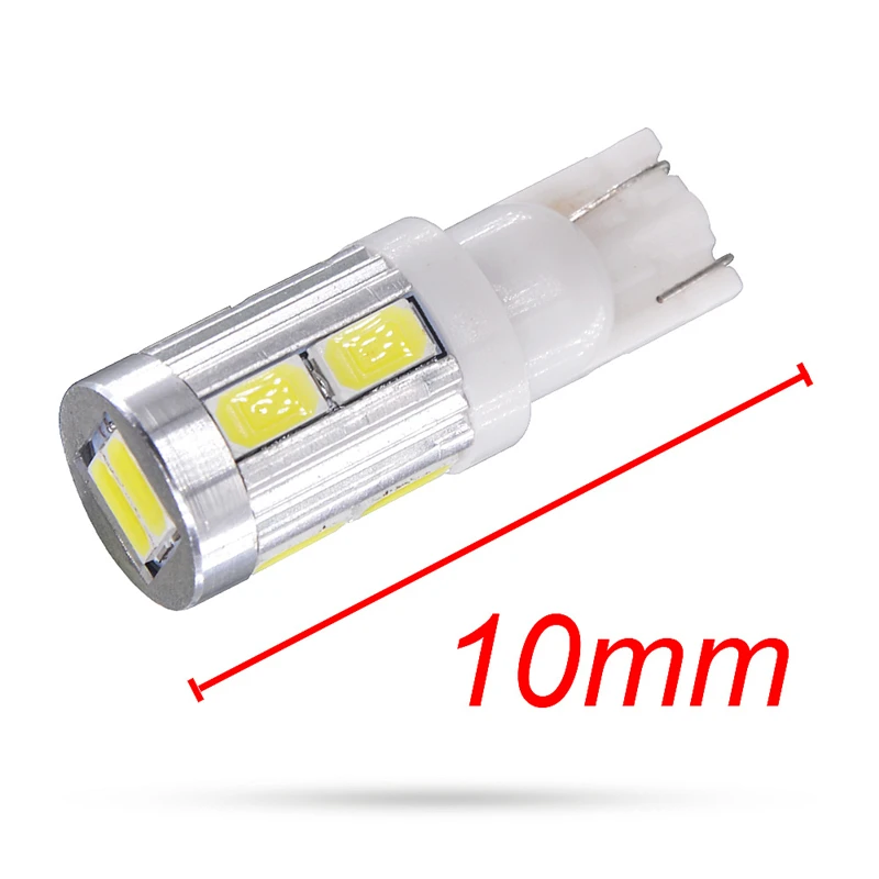 100x T10 W5W 10 светодиодный 5630 SMD168 клина автомобиля Замена обратный инструмент Панель лампы для Габаритные огни 12В