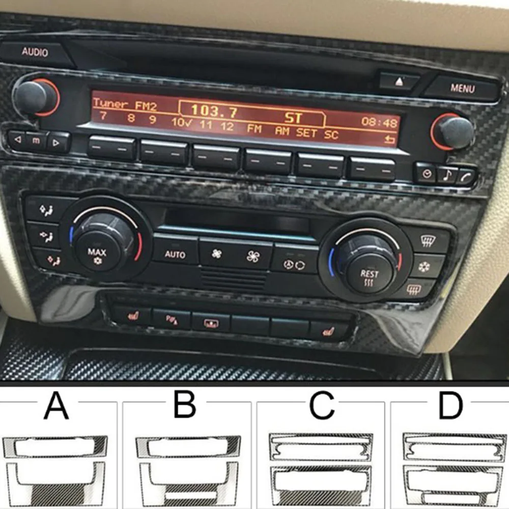 2 шт CD Панель Авто углеродное волокно кондиционер аксессуары Замена