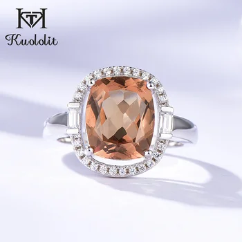 

Kuololit Zultanite Gemstone Rings for Women Solid 925 Sterling Silver Color Change Diaspore Sultanite Bride Gifts Fine Jewelry
