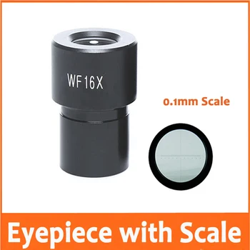 

1PC WF16X/13mm Wide Angle Biological Microscope Eyepiece Lens with Graduated Scale Retical Ruler 0.1mm and Mounting Size 23.2mm