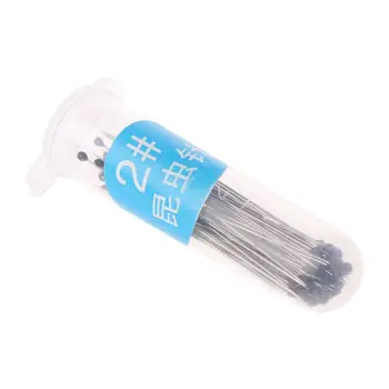 

100 Pieces Insect Pins Specimen Pins Stainless Steel with Plastic Box for School Lab Entomology Dissection